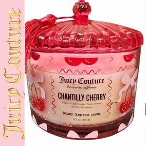 Juicy Couture Home Chantilly Cherry Candle w/Topper